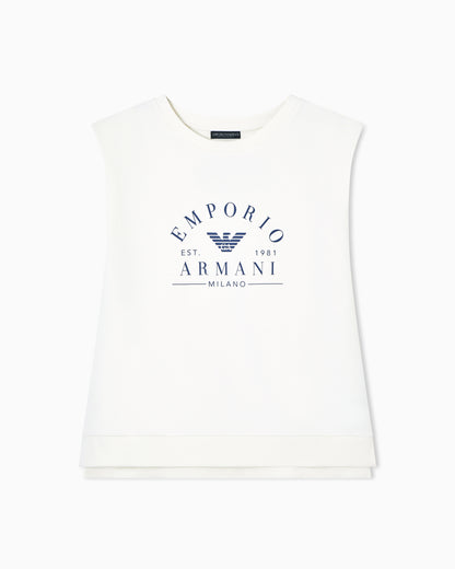 Emporio Armani Iconic sleeveless jersey loungewear sweatshirt