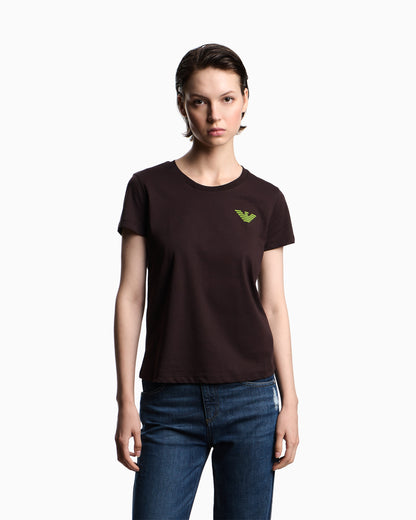 Emporio Armani New York capsule collection jersey T-shirt with oversized print