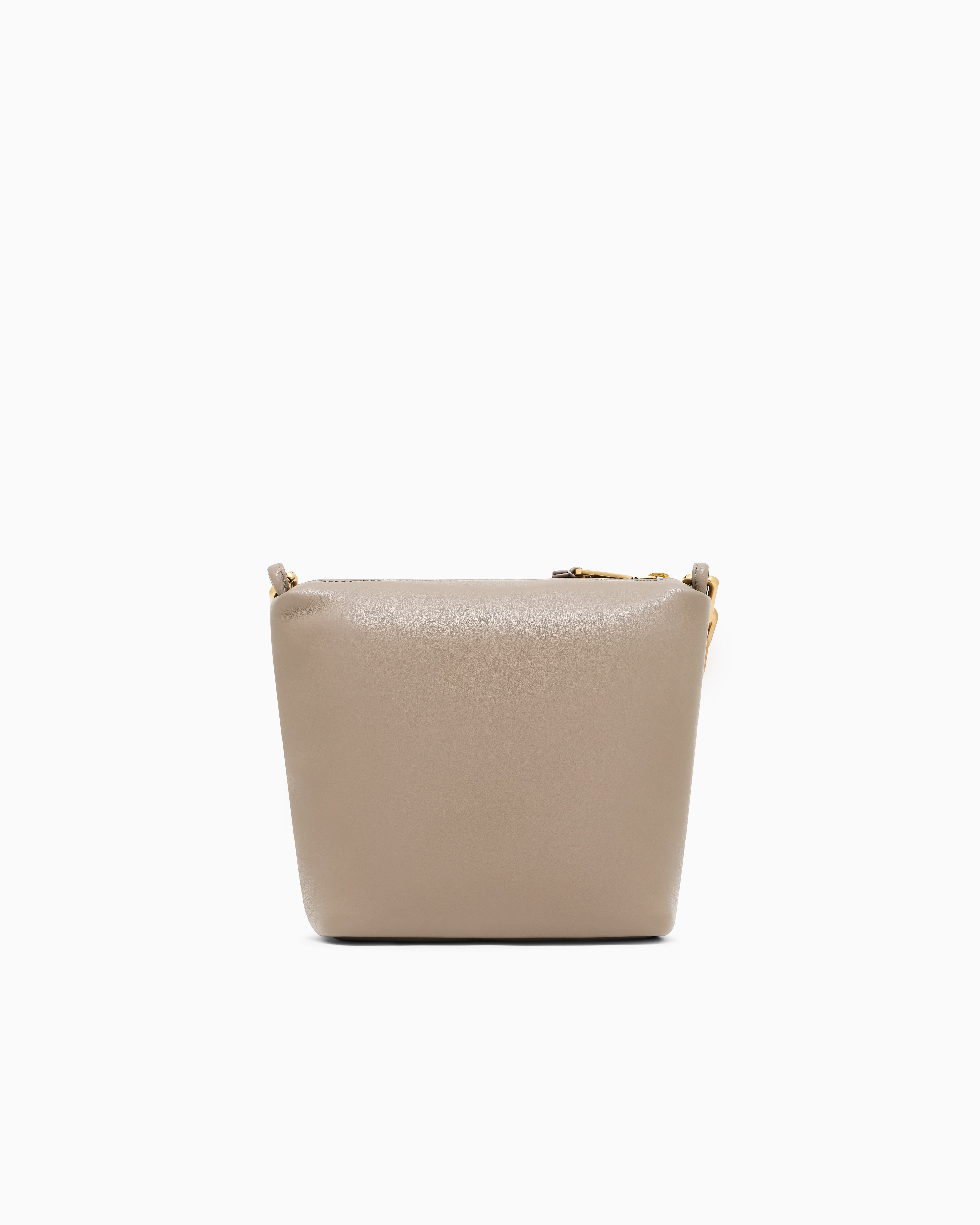 Emporio Armani Leather small hobo bag with chain