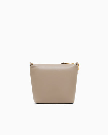 Emporio Armani Leather small hobo bag with chain