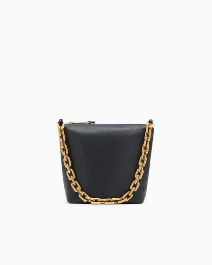 Emporio Armani Leather small hobo bag with chain