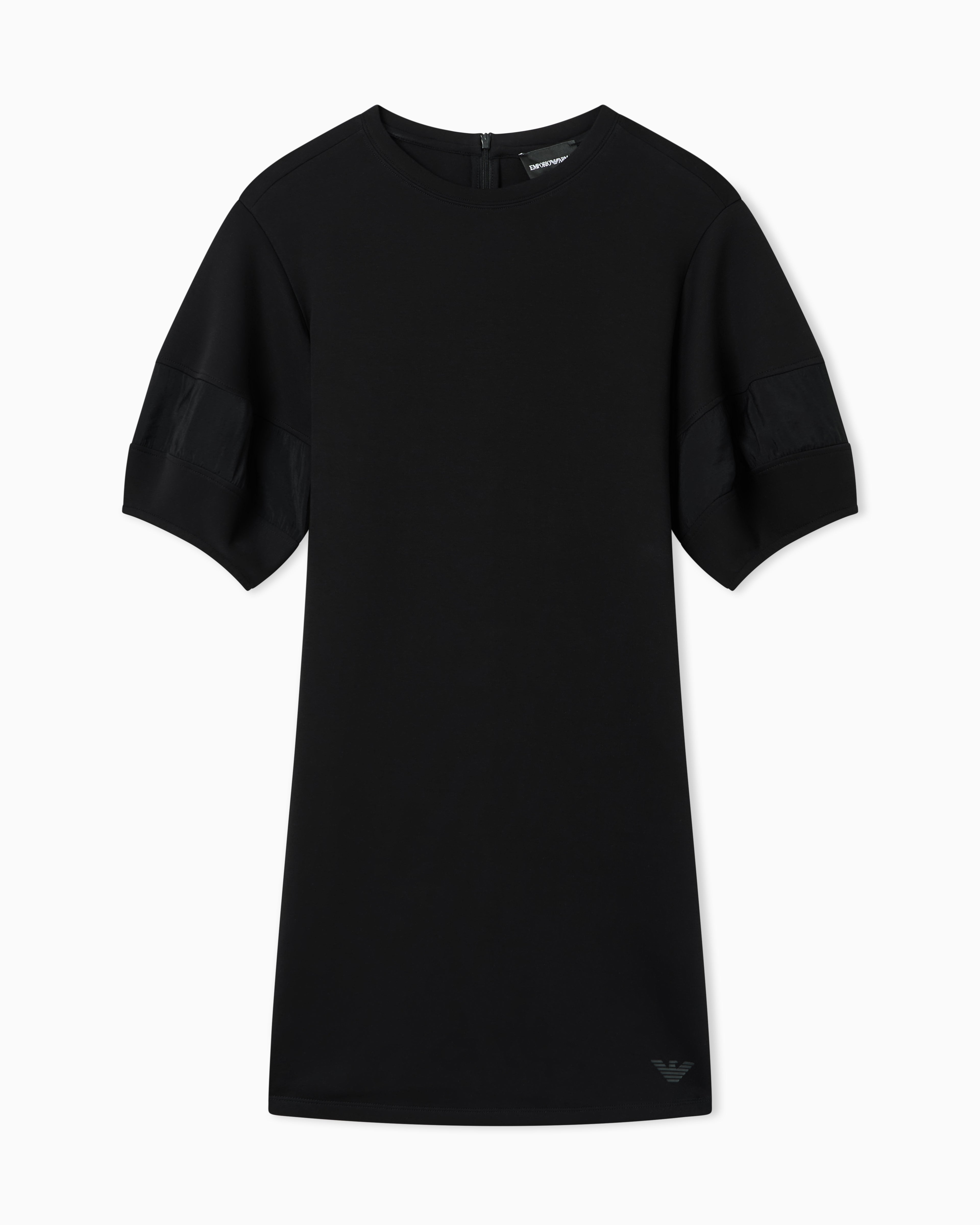Emporio Armani Stretch double jersey dress with rayon insert