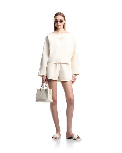 Emporio Armani Double jersey drawstring shorts