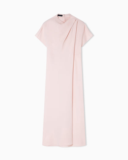 Emporio Armani Technical cady dress with front panel