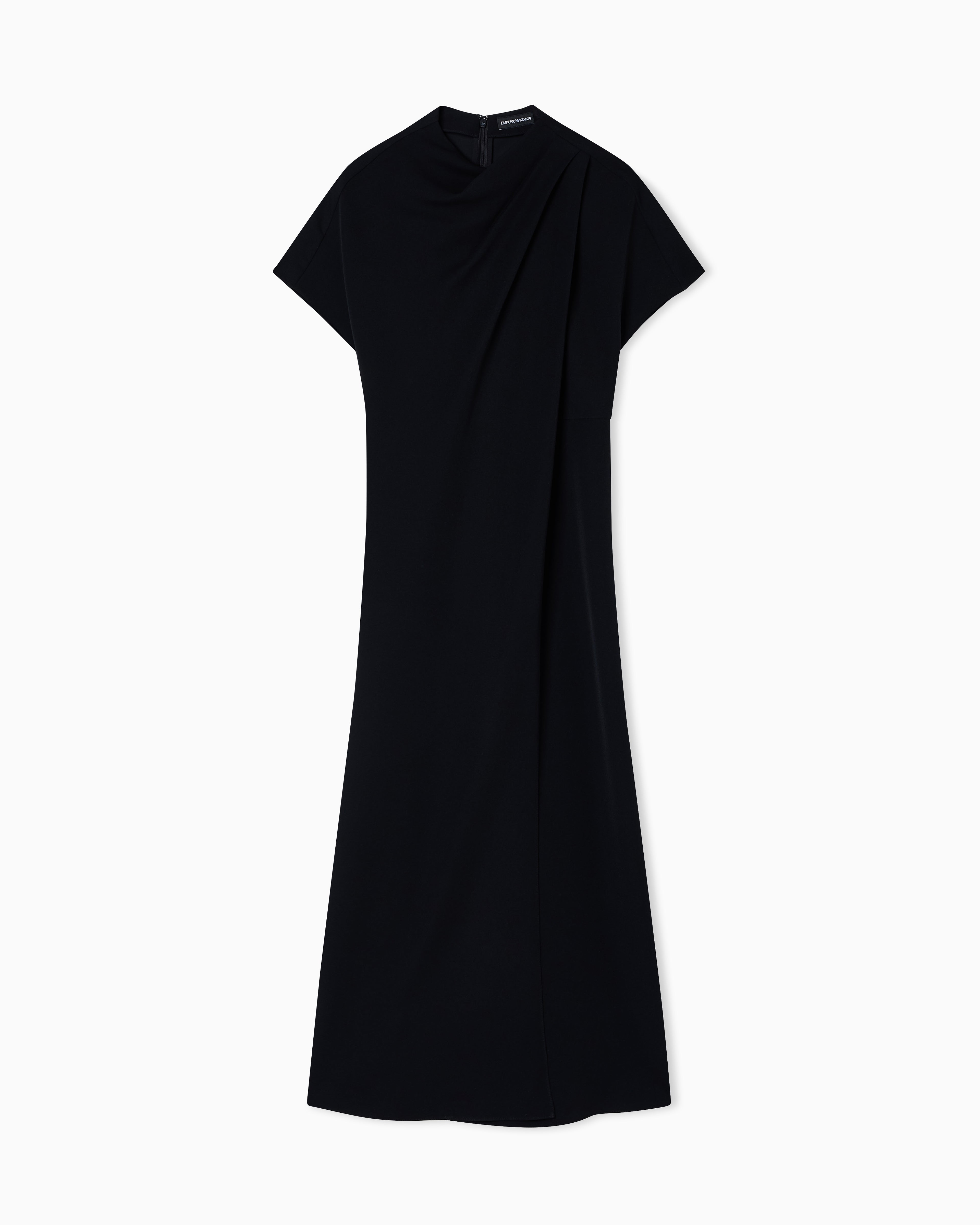 Emporio Armani Technical cady dress with front panel