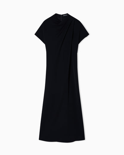 Emporio Armani Technical cady dress with front panel