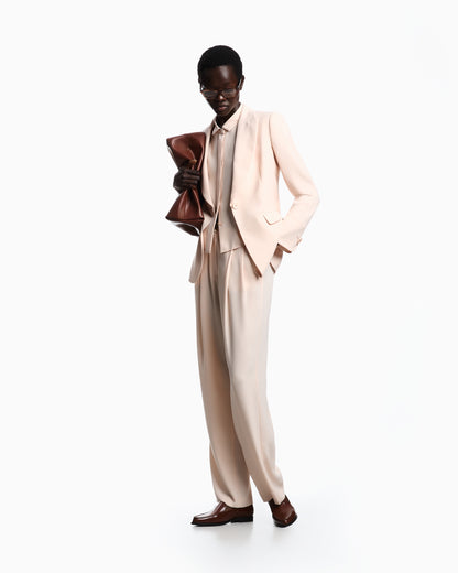 Emporio Armani Single-breasted jacket in technical gabardine