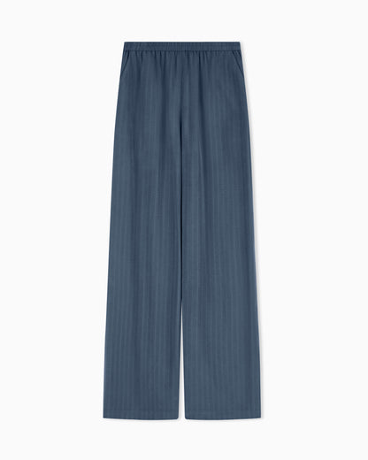 Emporio Armani Pinstriped flowing fabric trousers