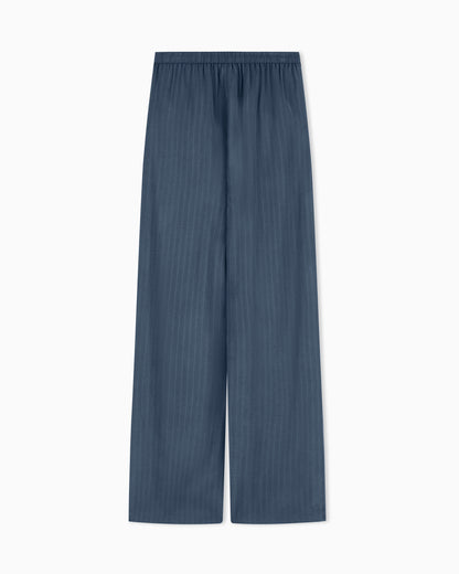 Emporio Armani Pinstriped flowing fabric trousers