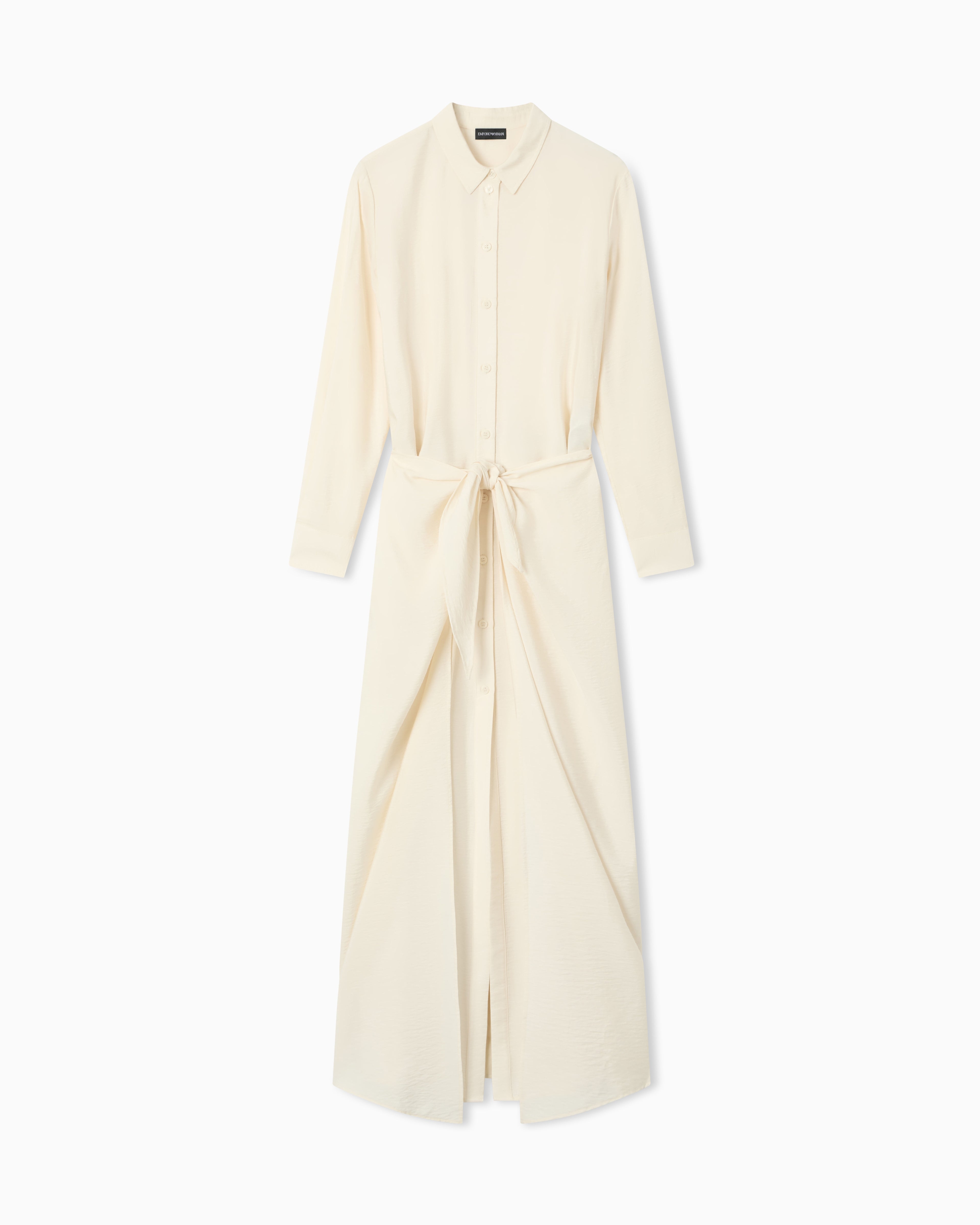 Emporio Armani Two-piece-effect technical rayon dress