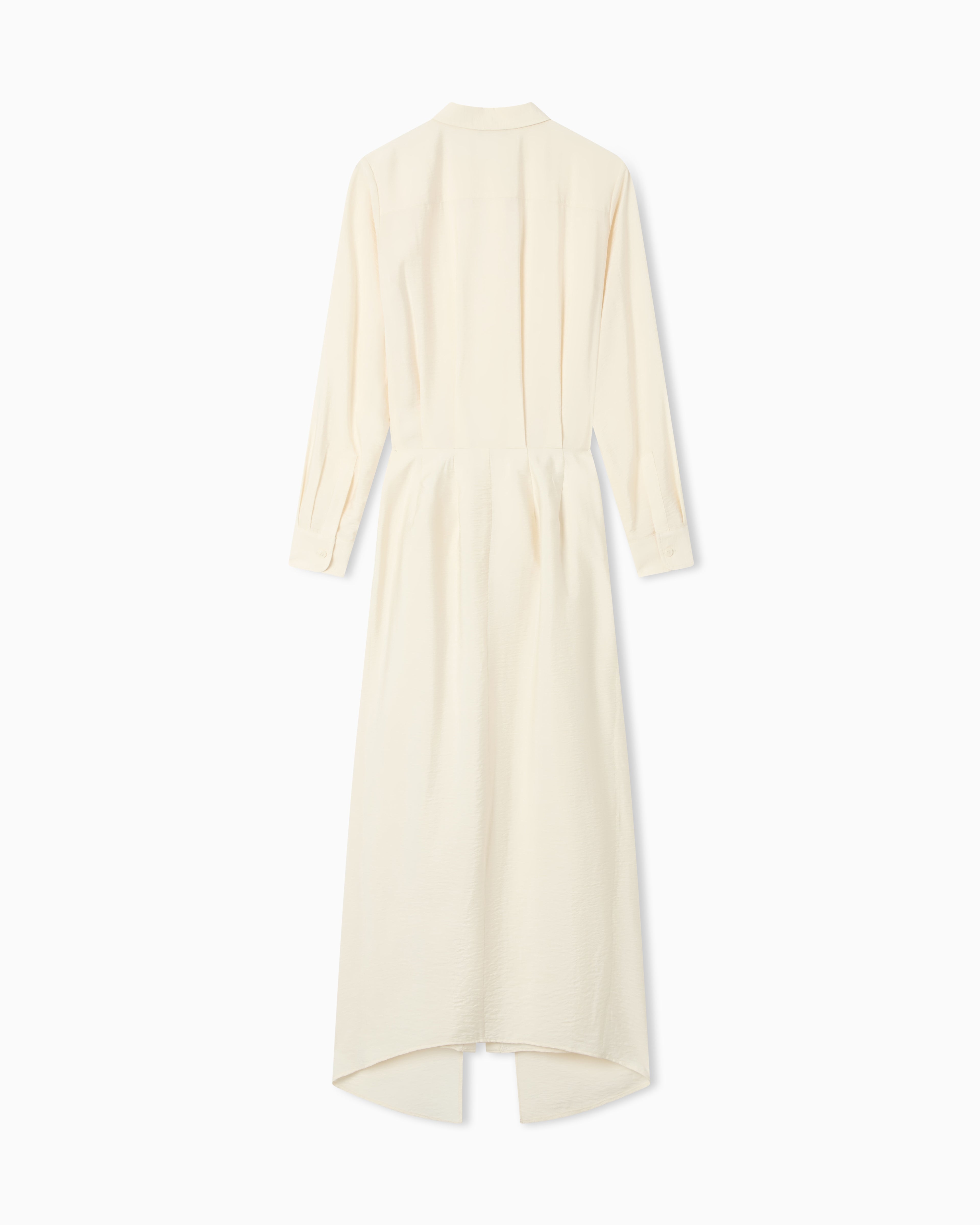 Emporio Armani Two-piece-effect technical rayon dress