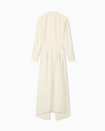 Emporio Armani Two-piece-effect technical rayon dress