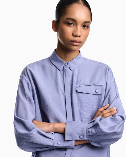 Emporio Armani Technical rayon shirt