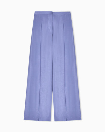Emporio Armani Wide-leg trousers in technical rayon