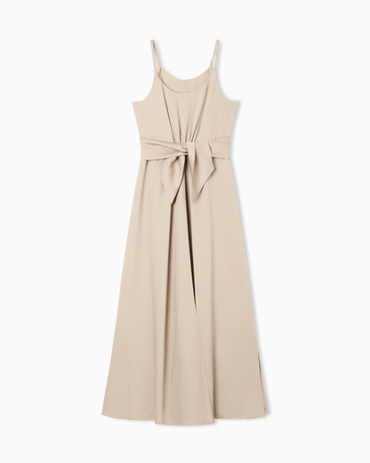 Emporio Armani Twill crêpe sash dress