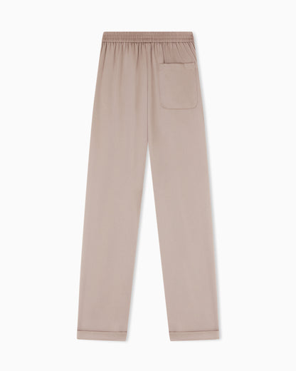 Emporio Armani Twill crêpe trousers with elasticated waist