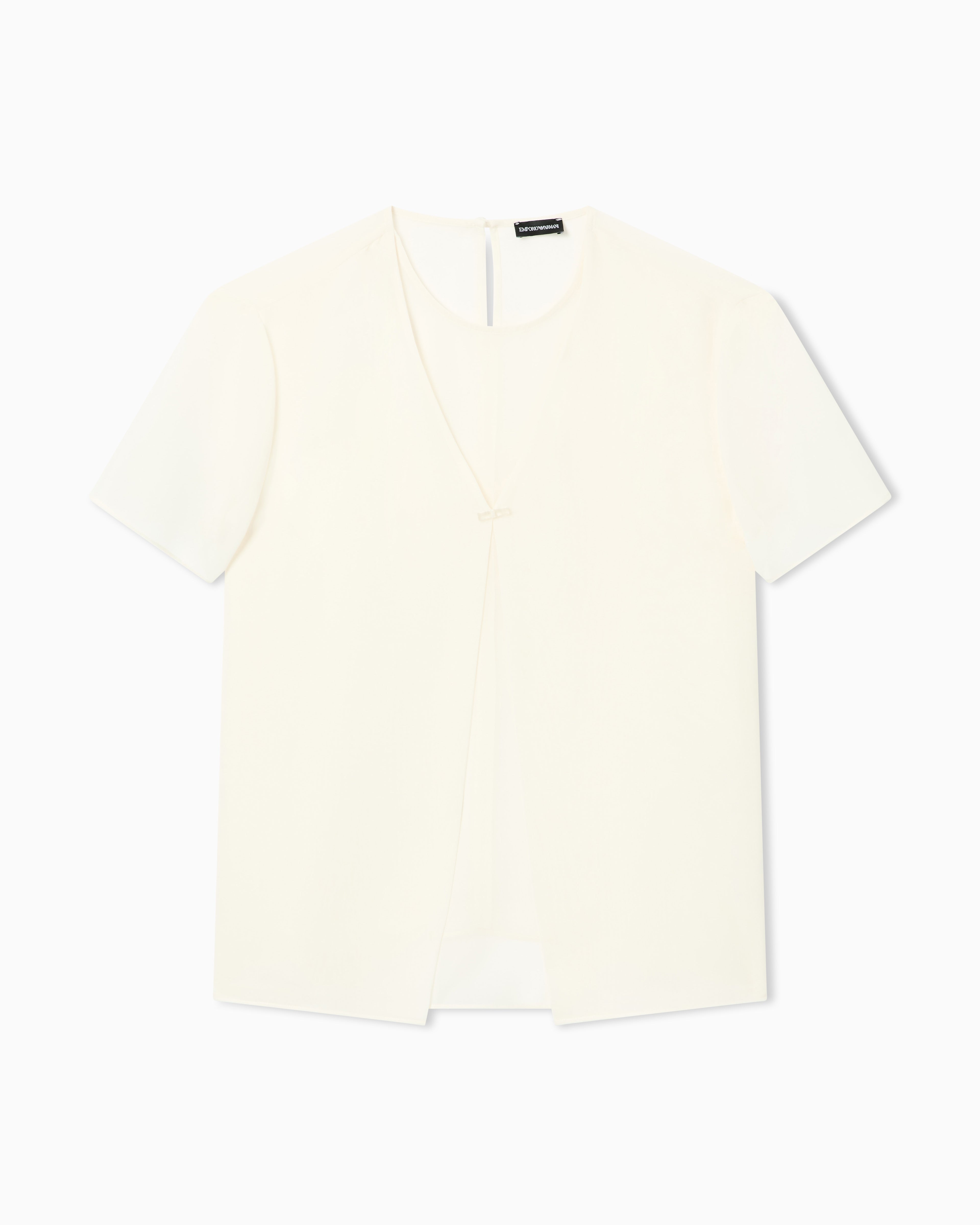 Emporio Armani Two-piece technical georgette blouse