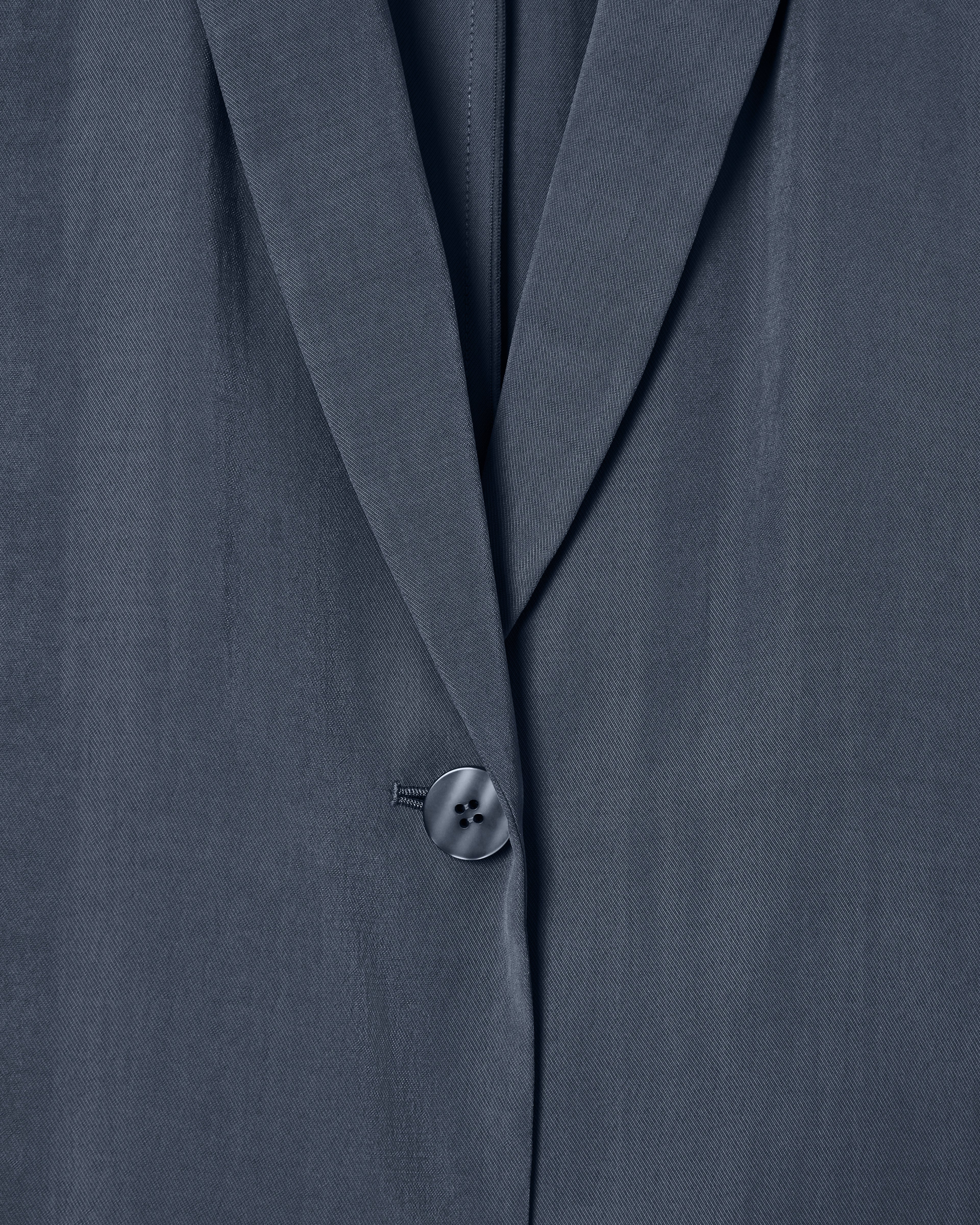 Emporio Armani Washed twill single-breasted jacket with shawl collar