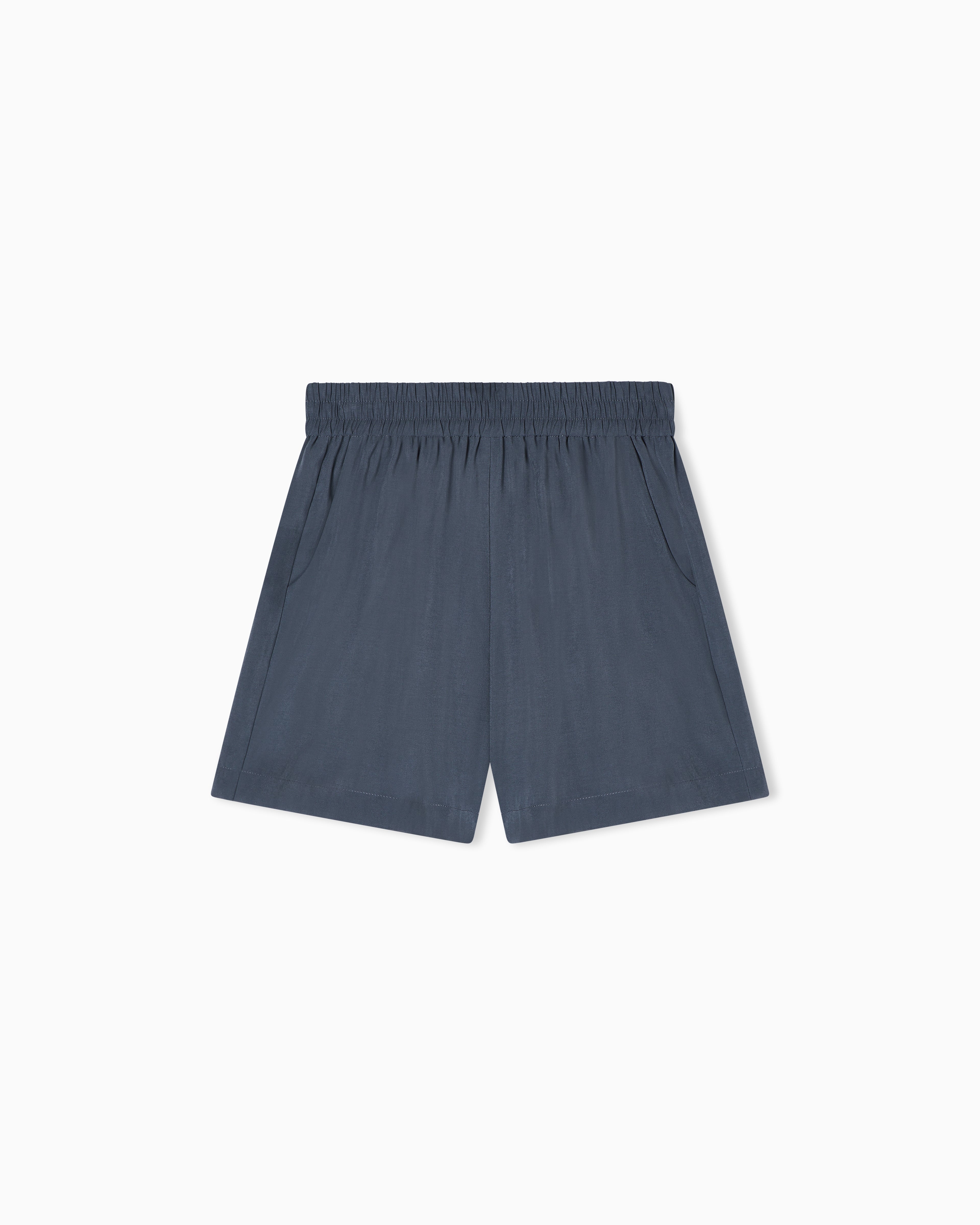 Emporio Armani Washed twill shorts