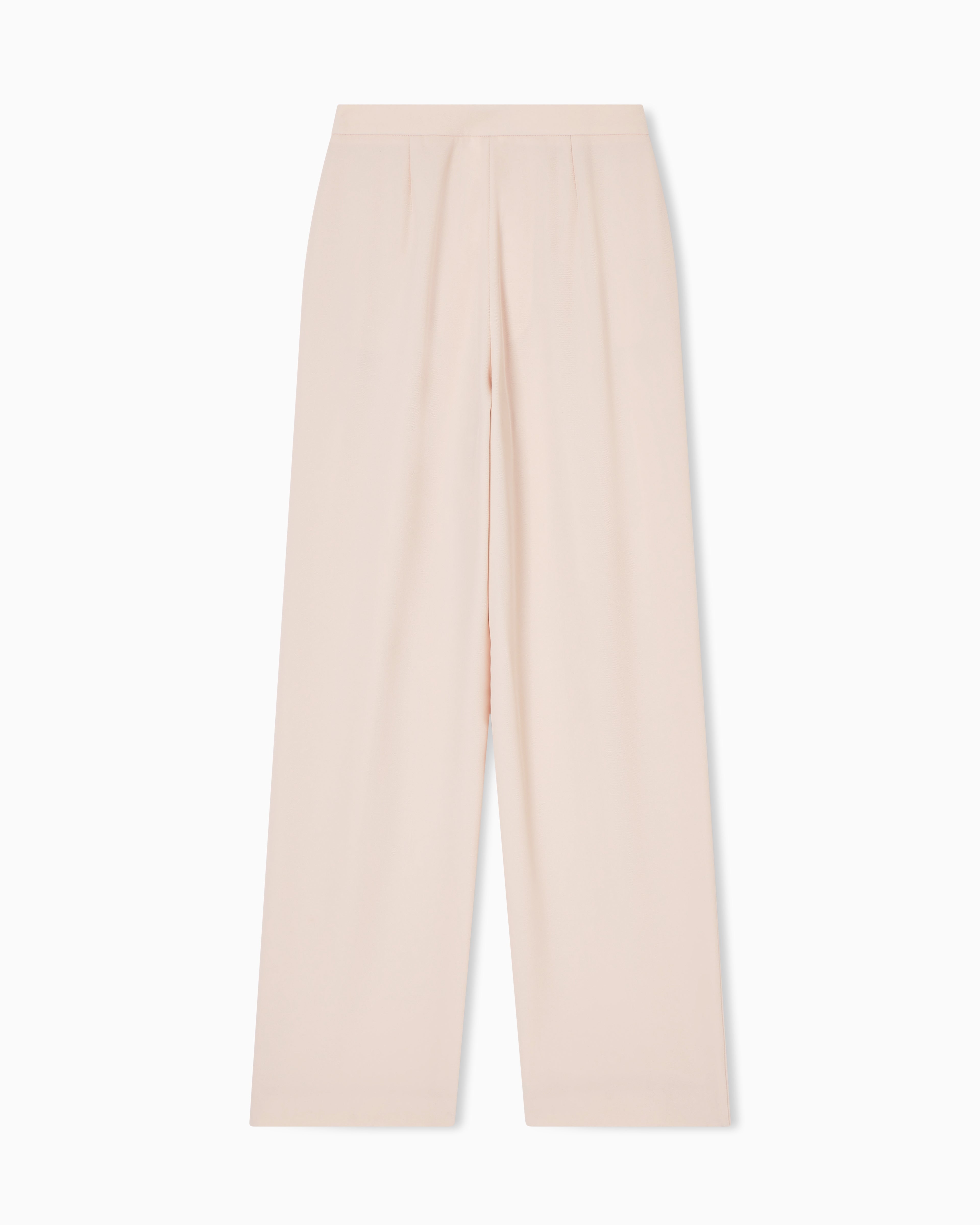 Emporio Armani Technical gabardine trousers with pleats
