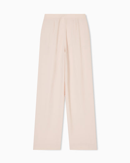 Emporio Armani Technical gabardine trousers with pleats