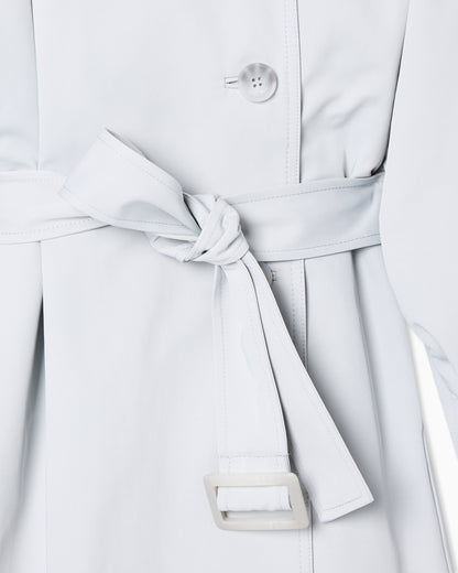 Emporio Armani Two-piece effect trench coat in water-repellent technical cotton
