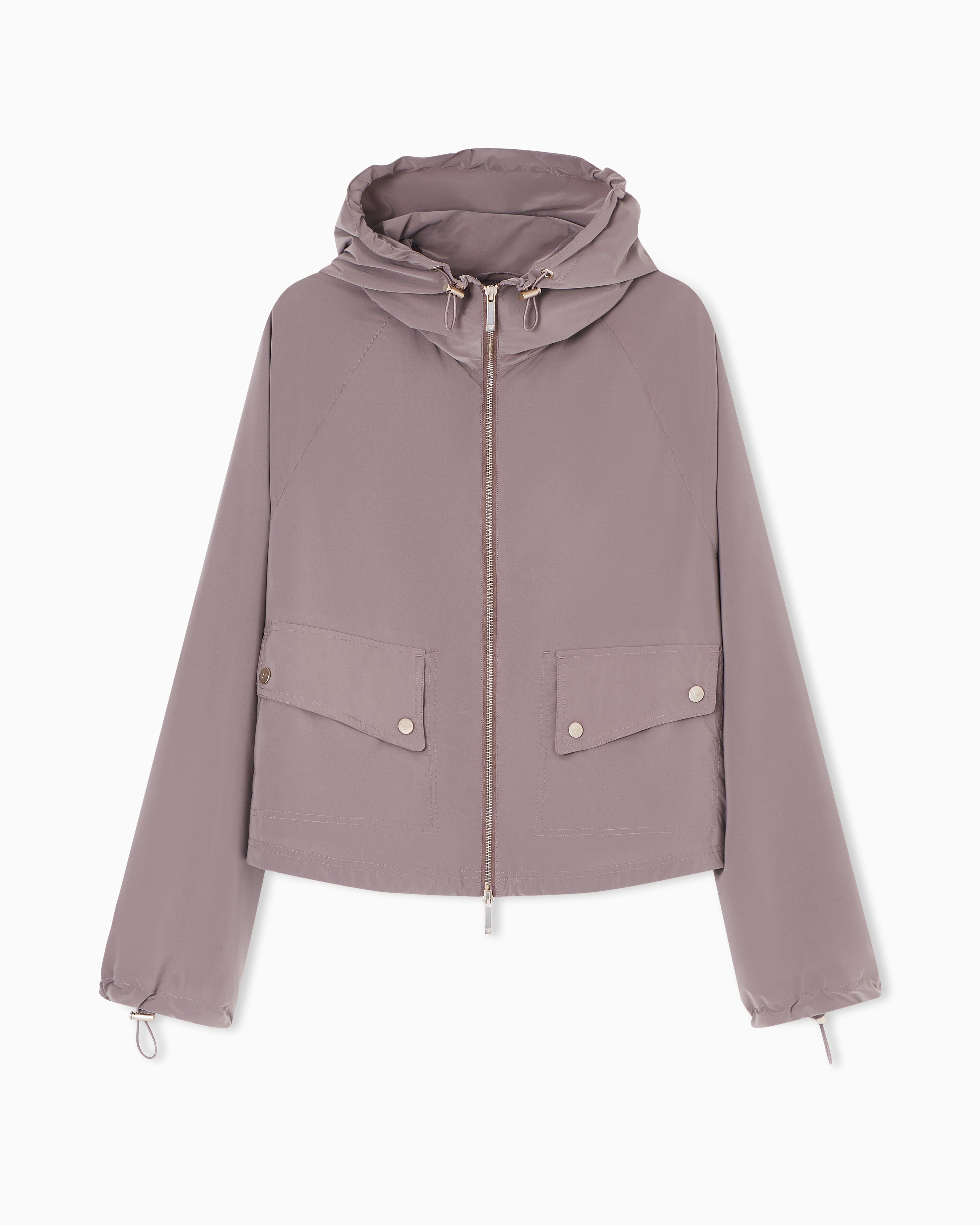 Emporio Armani Full-zip nylon blouson with hood