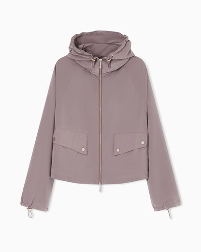 Emporio Armani Full-zip nylon blouson with hood