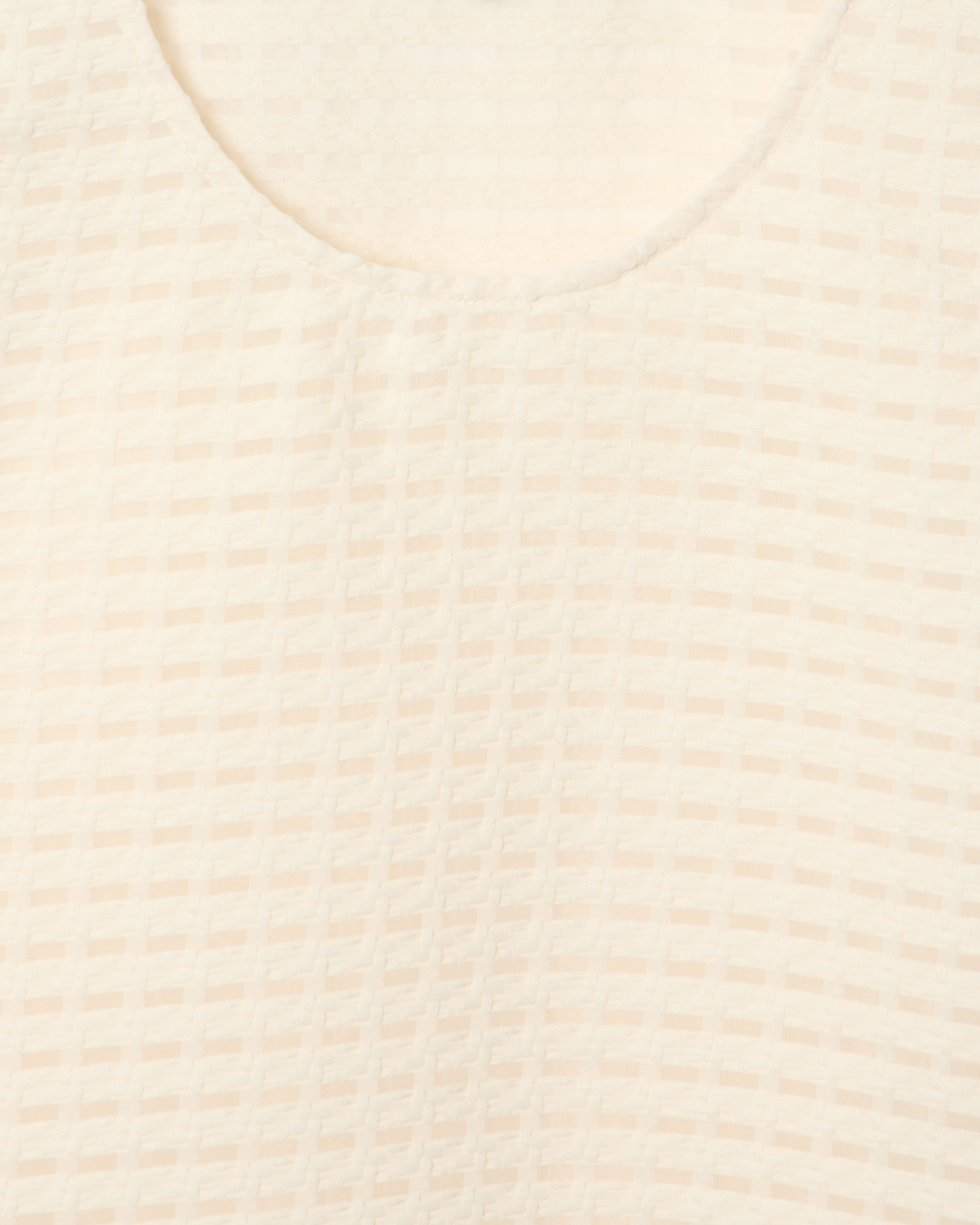 Emporio Armani 3D gingham jacquard top
