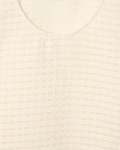 Emporio Armani 3D gingham jacquard top