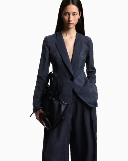 Emporio Armani Technical crepon shirt jacket