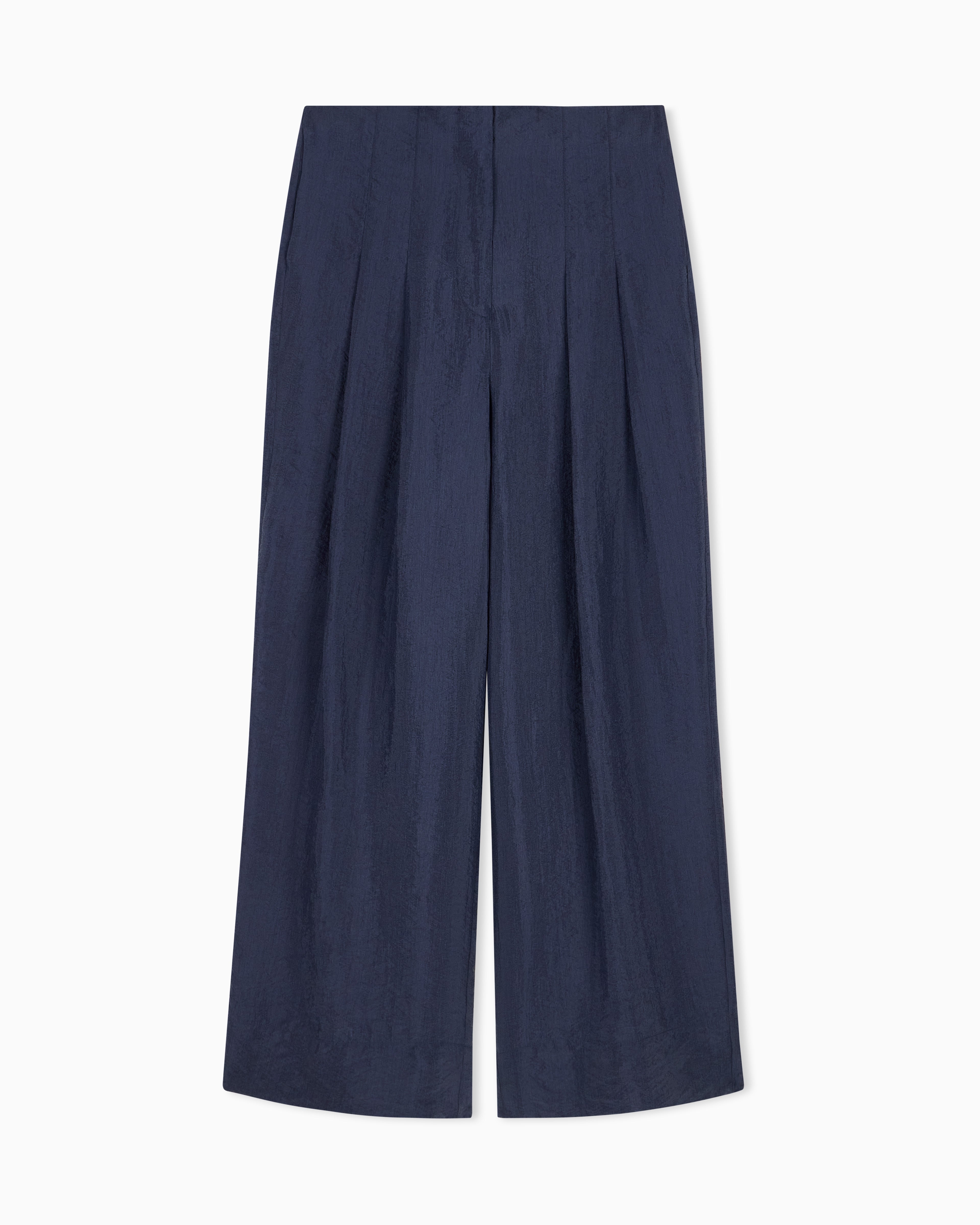 Emporio Armani Technical crepon trousers