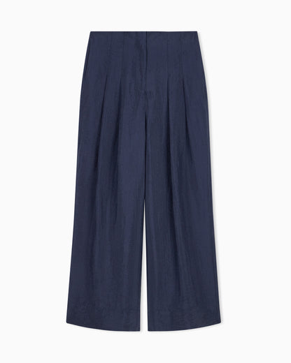 Emporio Armani Technical crepon trousers