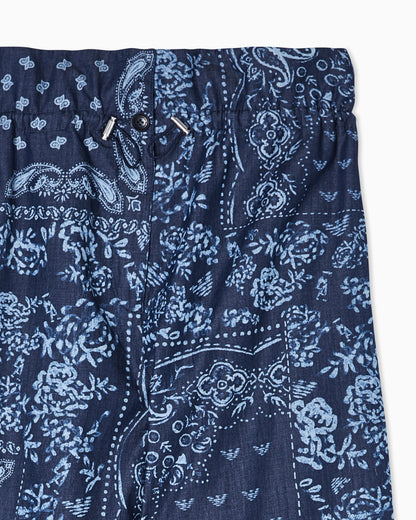 Emporio Armani Chambray trousers with all-over print