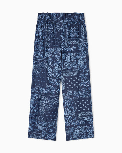 Emporio Armani Chambray trousers with all-over print