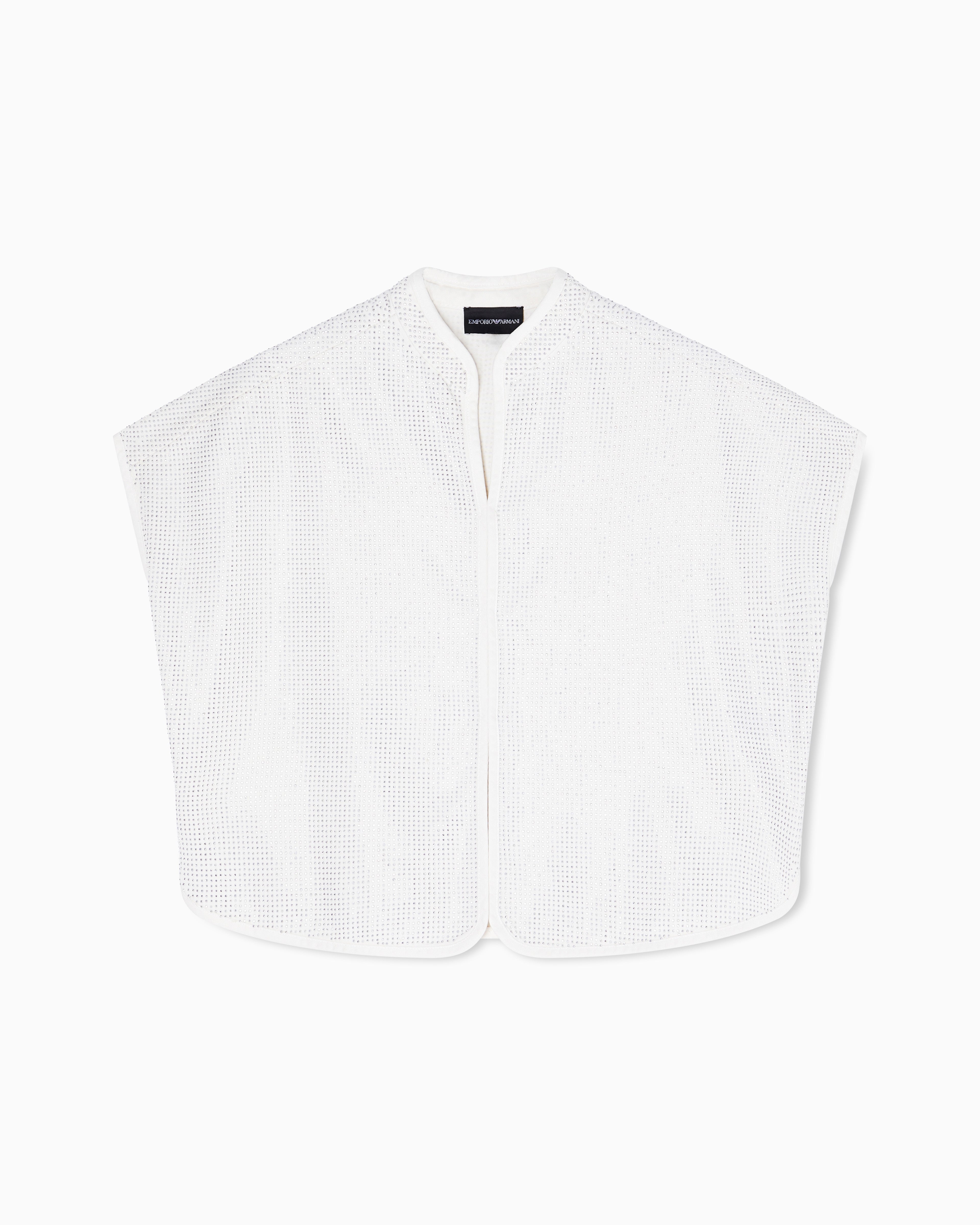 Emporio Armani Drill top with all-over micro studs