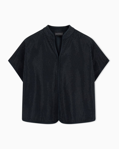 Emporio Armani Drill top with all-over micro studs