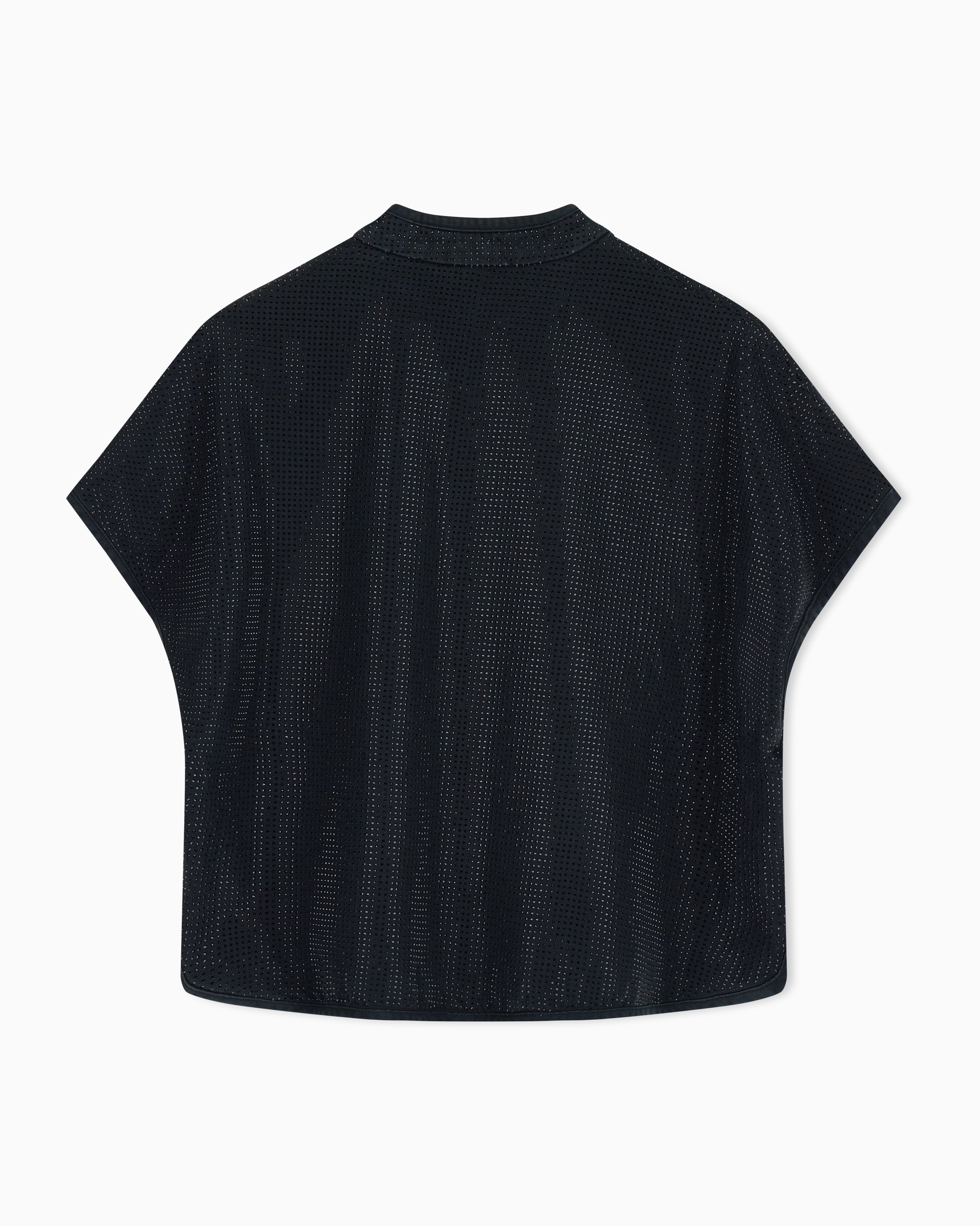 Emporio Armani Drill top with all-over micro studs