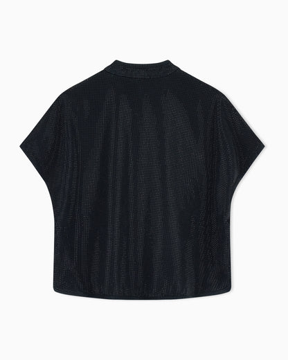 Emporio Armani Drill top with all-over micro studs