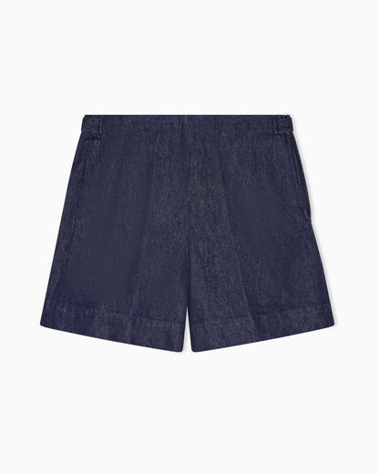 Emporio Armani 11 oz denim shorts with waistband detail