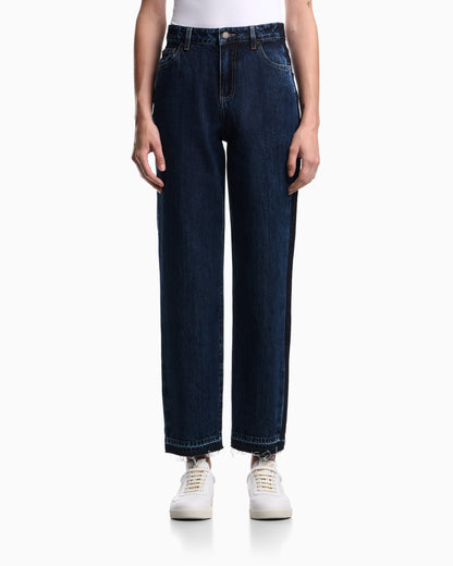 Emporio Armani J3H regular-fit jeans in marbled denim with side band