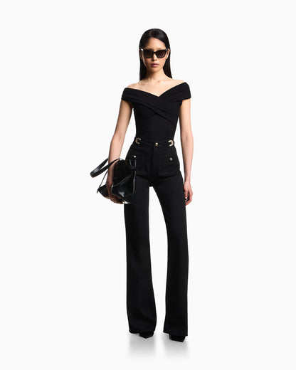 Emporio Armani J9H slim-fit jeans in Lyocell blend denim with a buckle detail