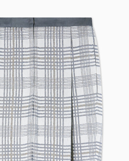 Emporio Armani Darted trousers in jacquard with chevron motif