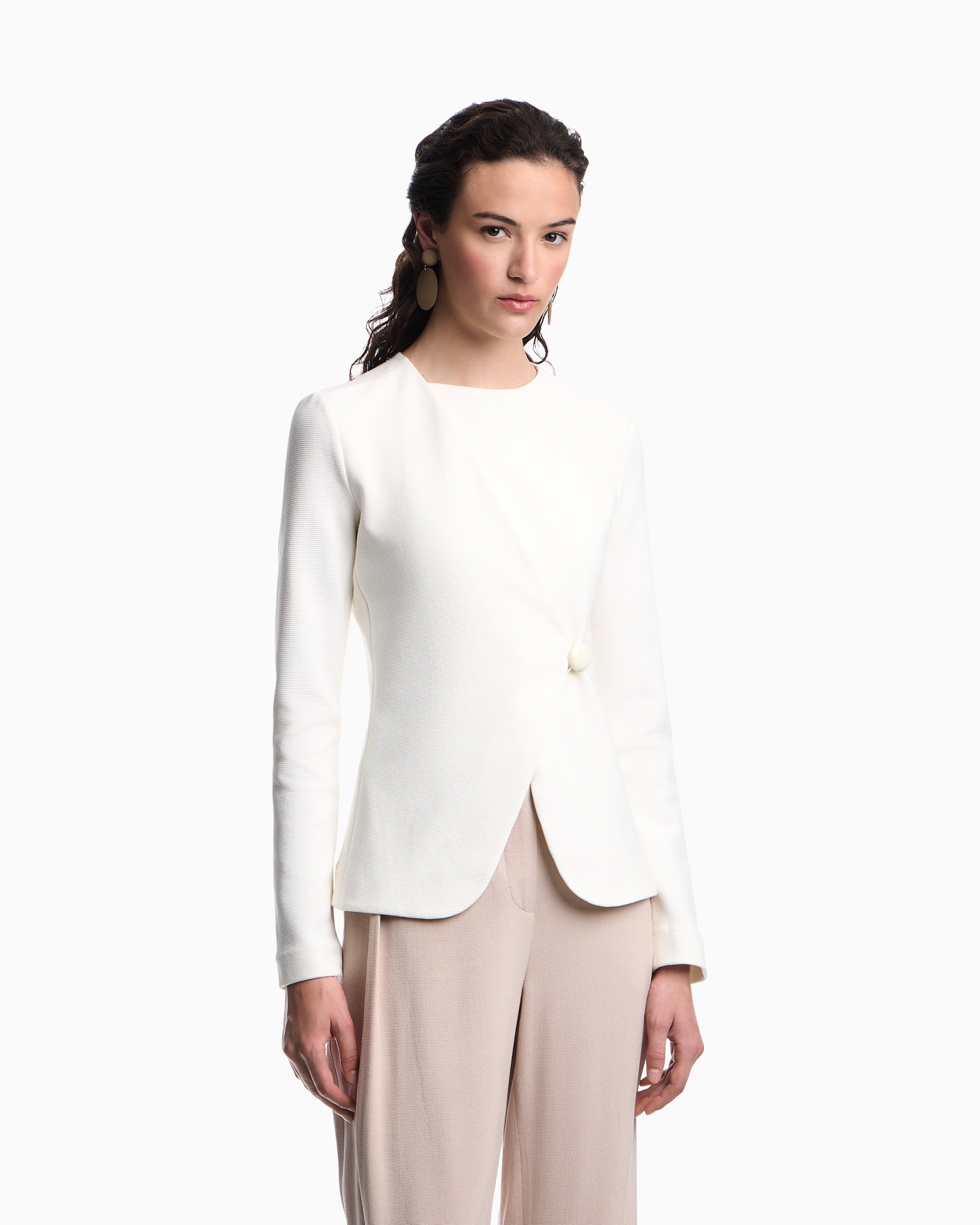 Emporio Armani Ottoman jersey jacket