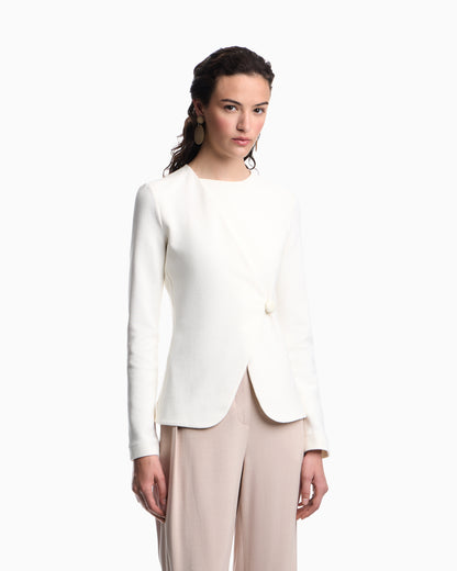 Emporio Armani Ottoman jersey jacket