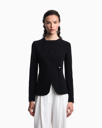 Emporio Armani Ottoman jersey jacket