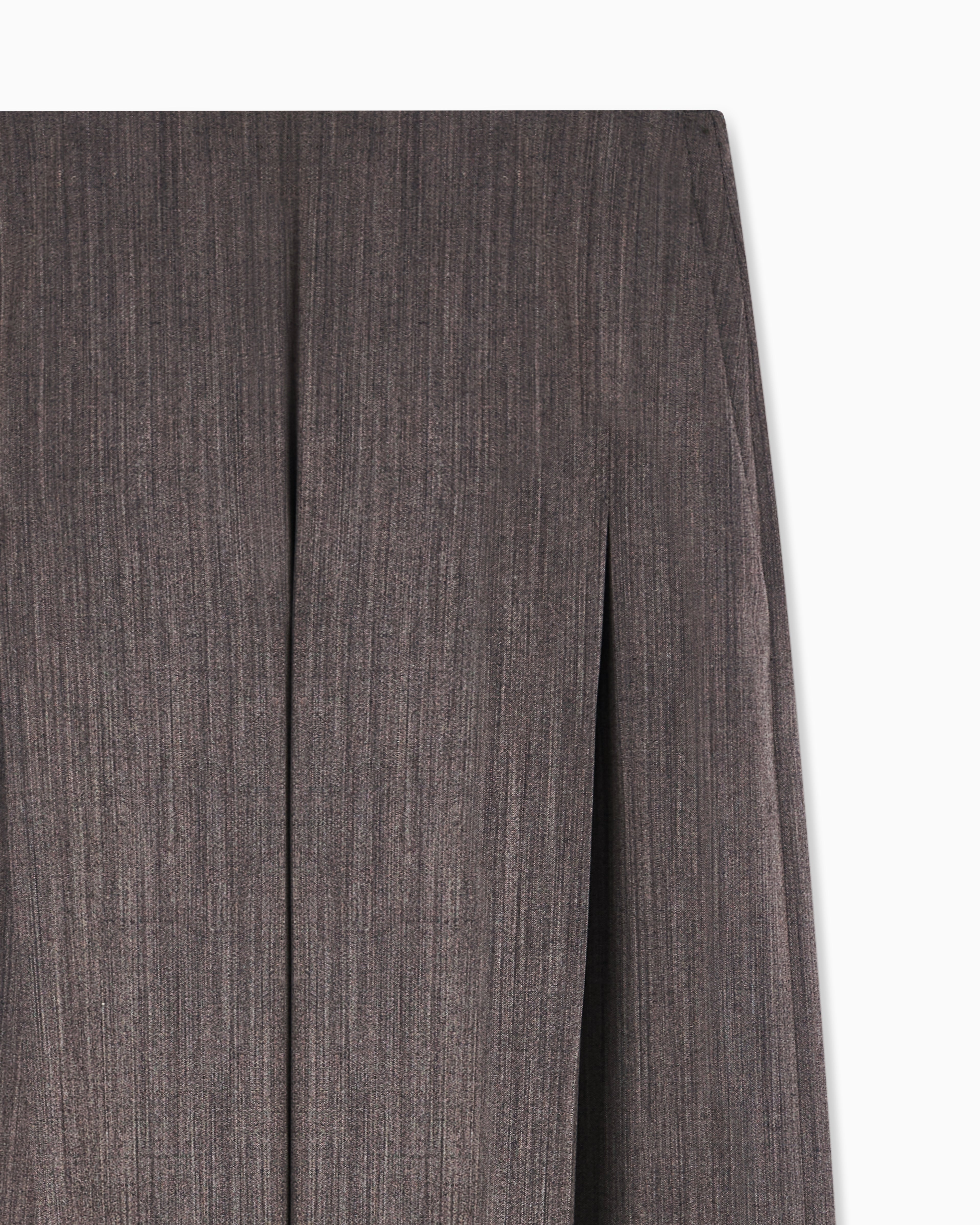Emporio Armani Light wool trousers with side crease