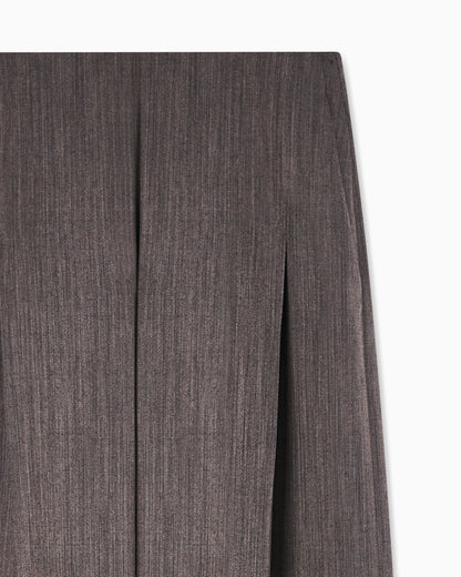 Emporio Armani Light wool trousers with side crease