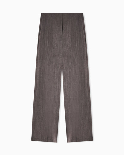 Emporio Armani Light wool trousers with side crease