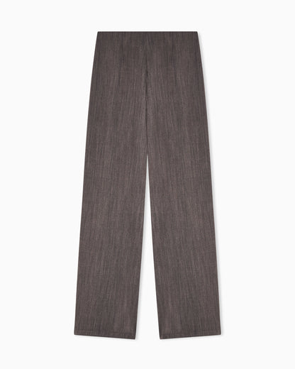 Emporio Armani Light wool trousers with side crease